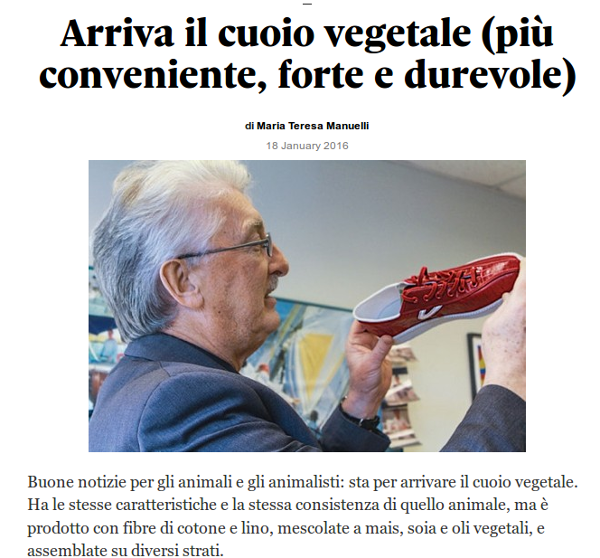 Cuoio vegetale - sole24ore